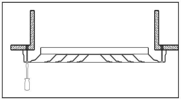طریقه نصب دریچه را بر روی کانال، سقف یا دیوار