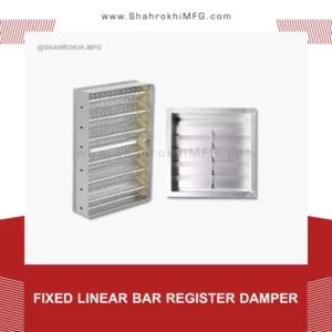 fixed Linear Bar Register damper
